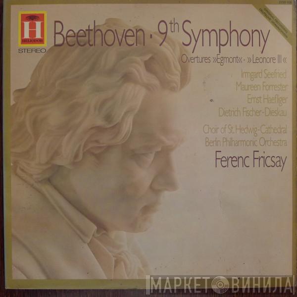 Ludwig van Beethoven, Irmgard Seefried, Maureen Forrester, Ernst Haefliger, Dietrich Fischer-Dieskau, Chor Der St. Hedwigs-Kathedrale Berlin, Berliner Philharmoniker, Ferenc Fricsay - 9th Symphony / Overtures: »Egmont« • »Leonore III«