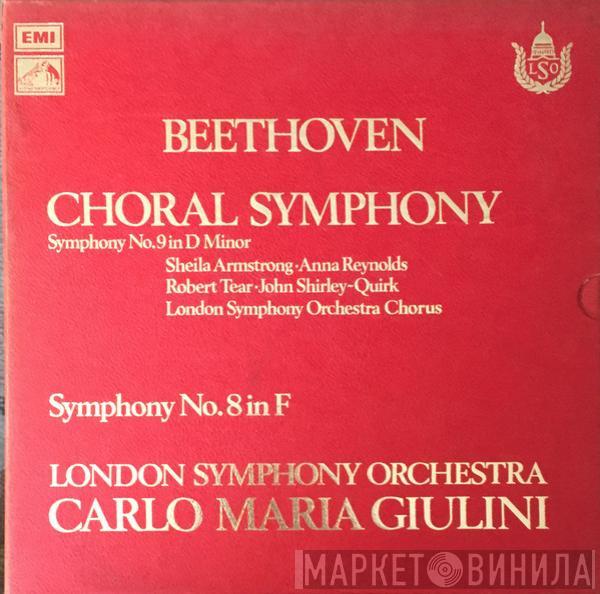Ludwig van Beethoven, Sheila Armstrong, Anna Reynolds, Robert Tear, John Shirley-Quirk, London Symphony Chorus, The London Symphony Orchestra, Carlo Maria Giulini - Choral Symphony / Symphony No.9 In D Minor / Symphony No.8 In F