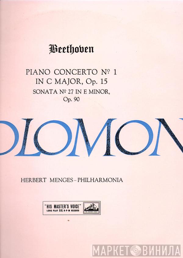 Ludwig van Beethoven, Solomon , Philharmonia Orchestra, Herbert Menges - Concerto No. 1 In C Major, Op.15 / Sonata No. 27 In E Minor, Op.90
