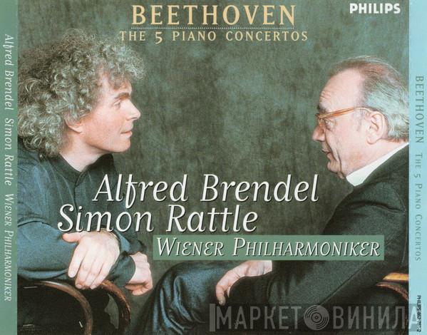 , Ludwig van Beethoven , Alfred Brendel , Sir Simon Rattle  Wiener Philharmoniker  - The 5 Piano Concertos