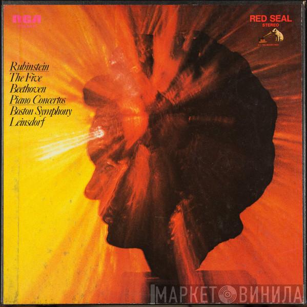 , Ludwig van Beethoven , Arthur Rubinstein , Boston Symphony Orchestra  Erich Leinsdorf  - The Five Beethoven Piano Concertos