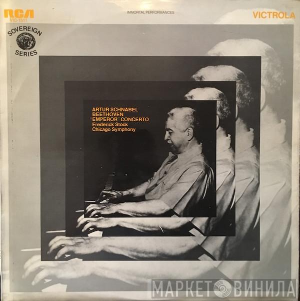 , Ludwig van Beethoven , Artur Schnabel , Frederick Stock  The Chicago Symphony Orchestra  - "Emperor" Concerto