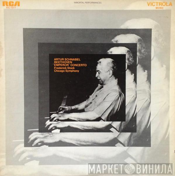 , Ludwig van Beethoven , Artur Schnabel , Frederick Stock  The Chicago Symphony Orchestra  - "Emperor" Concerto