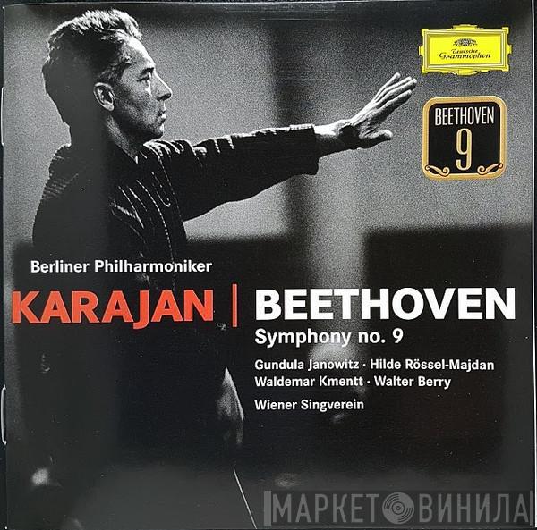 , Ludwig van Beethoven , Berliner Philharmoniker , Herbert von Karajan , Gundula Janowitz , Hilde Rössel-Majdan , Waldemar Kmentt , Walter Berry  Wiener Singverein  - Symphony No. 9