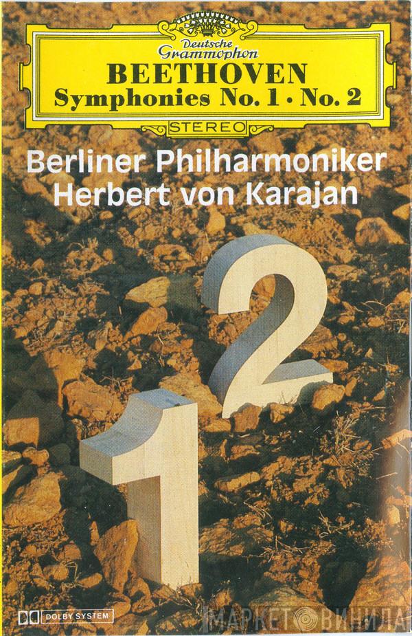 , Ludwig van Beethoven , Berliner Philharmoniker  Herbert von Karajan  - Symphonies No. 1 · No. 2