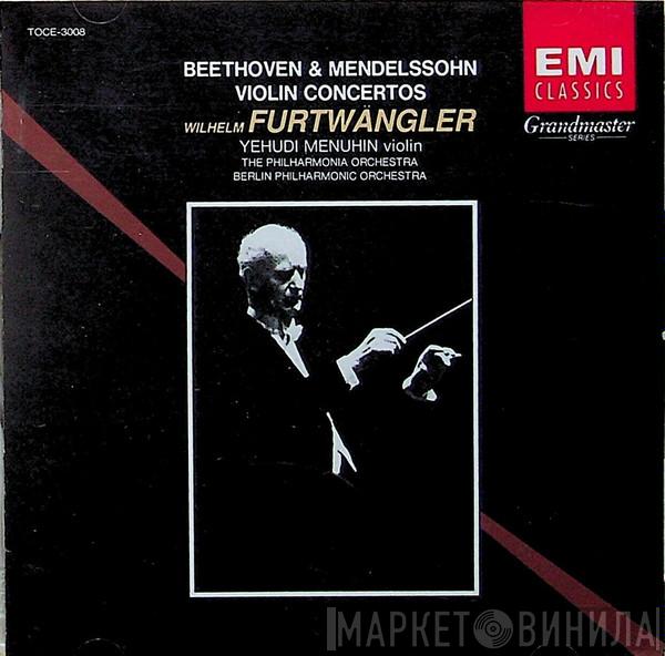 , Ludwig van Beethoven , Felix Mendelssohn-Bartholdy , Yehudi Menuhin , Wilhelm Furtwängler , Philharmonia Orchestra  Berliner Philharmoniker  - Violin Concertos