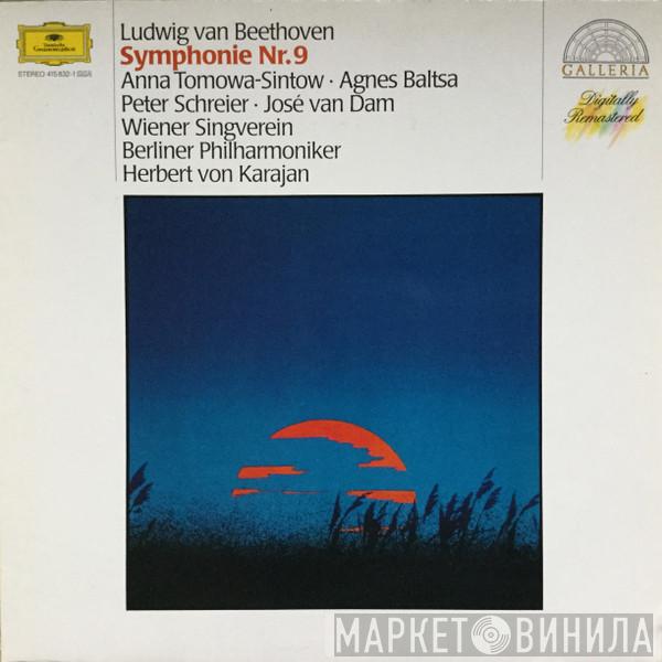 , Ludwig van Beethoven , Herbert von Karajan , Berliner Philharmoniker , Anna Tomowa-Sintow , Agnes Baltsa , Peter Schreier , José van Dam  Wiener Singverein  - Symphonie Nr. 9