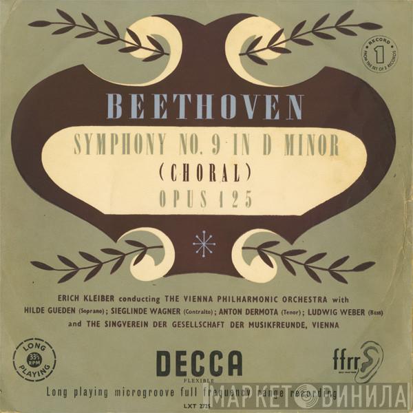 - Ludwig van Beethoven , Hilde Güden , Sieglinde Wagner , Anton Dermota , Ludwig Weber , Wiener Singverein , Wiener Philharmoniker  Erich Kleiber  - Symphony Nº 9