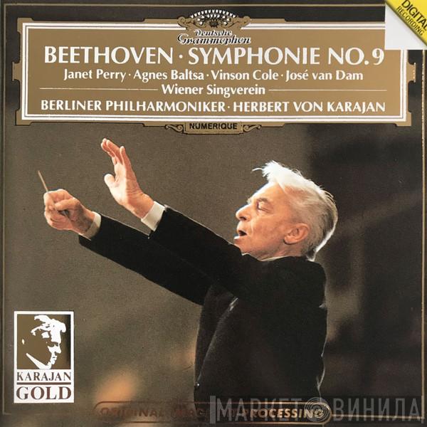 Ludwig van Beethoven, Janet Perry, Agnes Baltsa, Vinson Cole, José van Dam, Wiener Singverein, Berliner Philharmoniker, Herbert von Karajan - Symphonie No. 9