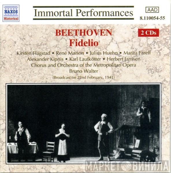 Ludwig van Beethoven, Kirsten Flagstad, René Maison, Julius Huehn, Marita Farell, Alexander Kipnis, Karl Laufkötter, Herbert Janssen , Metropolitan Opera Chorus, The Metropolitan Opera House Orchestra, Bruno Walter - Fidelio
