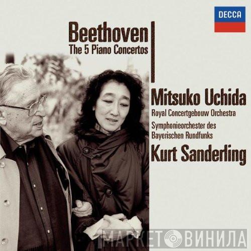 , Ludwig van Beethoven , Mitsuko Uchida , Concertgebouworkest , Symphonie-Orchester Des Bayerischen Rundfunks  Kurt Sanderling  - The 5 Piano Concertos