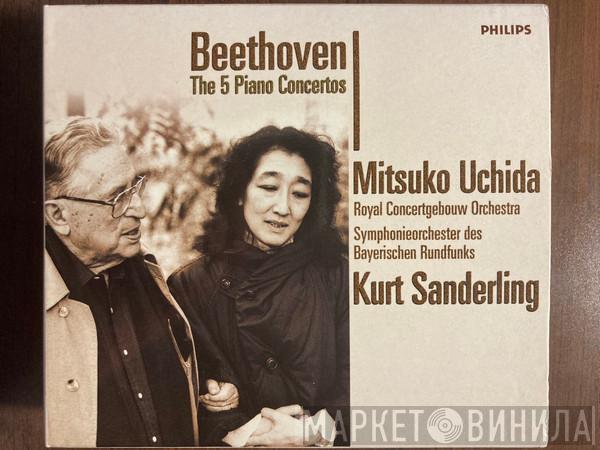 , Ludwig van Beethoven , Mitsuko Uchida , Concertgebouworkest , Symphonie-Orchester Des Bayerischen Rundfunks  Kurt Sanderling  - The 5 Piano Concertos