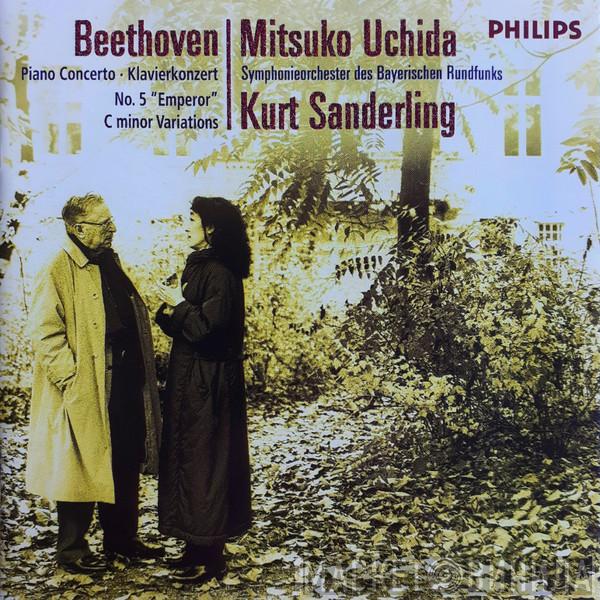 , Ludwig van Beethoven , Mitsuko Uchida , Symphonie-Orchester Des Bayerischen Rundfunks  Kurt Sanderling  - Piano Concerto = Klavierkonzert No. 5 "Emperor" • C Minor Variations