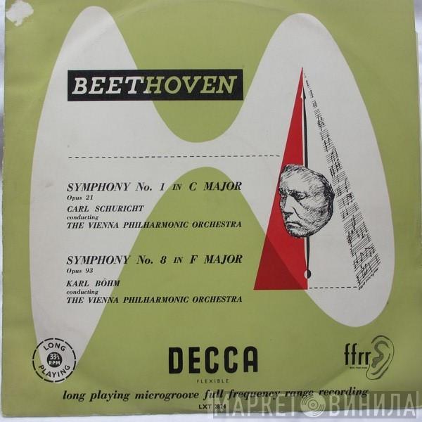 Ludwig van Beethoven Wiener Philharmoniker Carl Schuricht Karl Böhm  - Symphony No. 1 In C Major / Symphony No. 8 In F Major