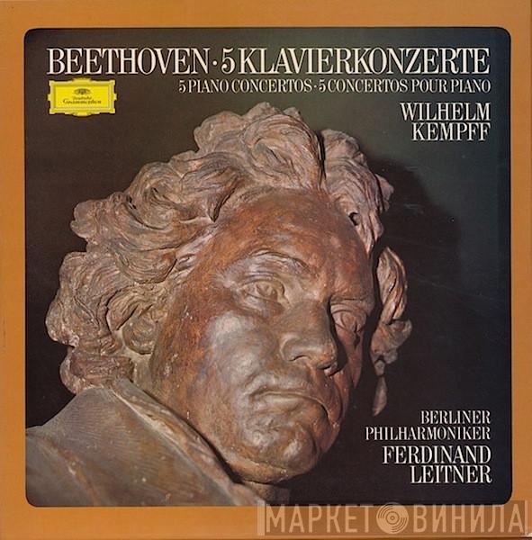 Ludwig van Beethoven, Wilhelm Kempff, Berliner Philharmoniker, Ferdinand Leitner - 5 Klavierkonzerte