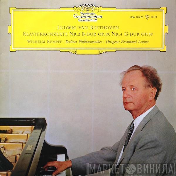 Ludwig van Beethoven, Wilhelm Kempff, Berliner Philharmoniker, Ferdinand Leitner - Klavierkonzerte Nr. 2 B-dur Op. 19, Nr. 4 G-dur Op. 58