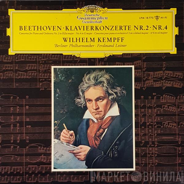 Ludwig van Beethoven, Wilhelm Kempff, Berliner Philharmoniker, Ferdinand Leitner - Klavierkonzerte Nr. 2 B-dur Op. 19, Nr. 4 G-dur Op. 58