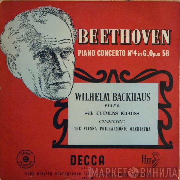 , Ludwig van Beethoven With Wilhelm Backhaus Conducting Clemens Krauss  Wiener Philharmoniker  - Piano Concerto Nº.4 In G Major, Opus 58