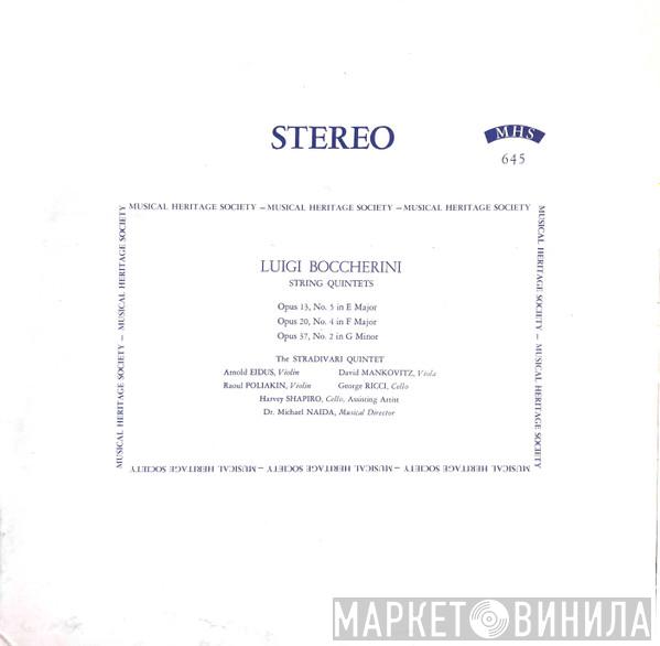 Luigi Boccherini, The Stradivari Quintet, Harvey Shapiro - String Quintets