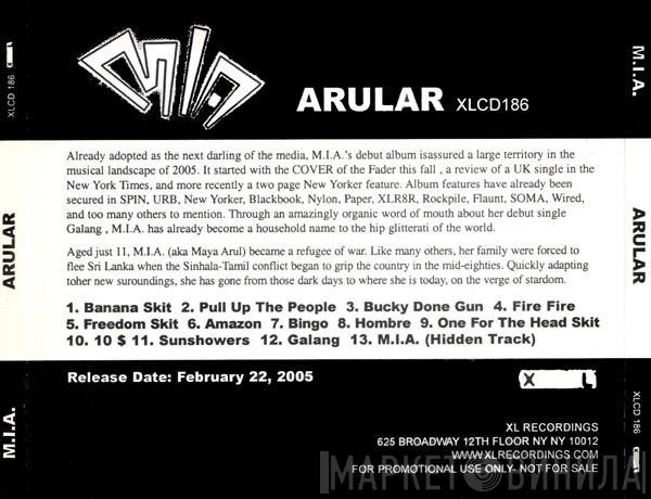  M.I.A.   - Arular