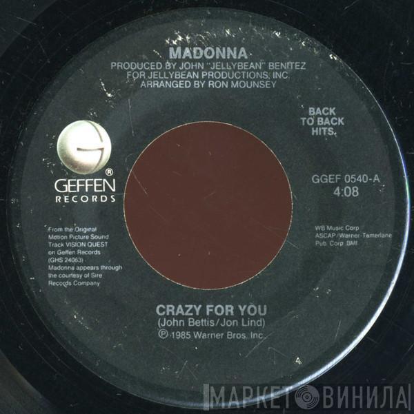 Madonna  - Crazy For You / Gambler