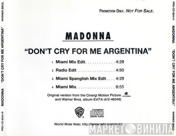  Madonna  - Don't Cry For Me Argentina