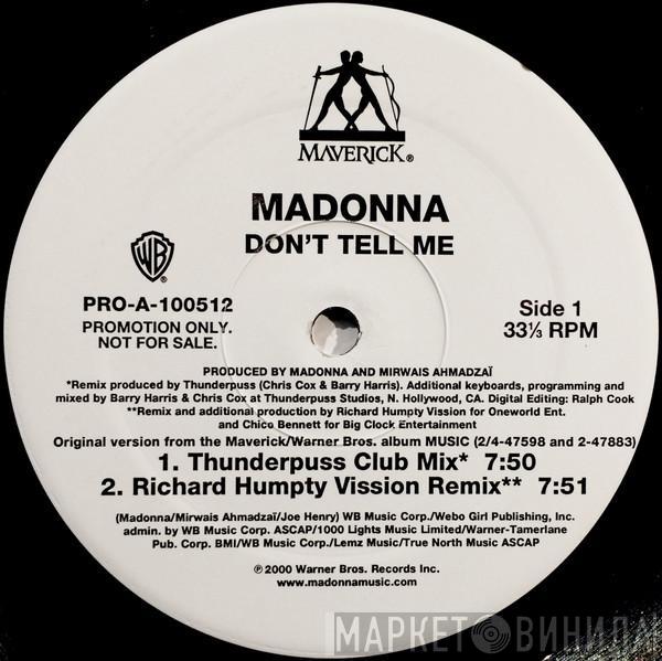  Madonna  - Don't Tell Me