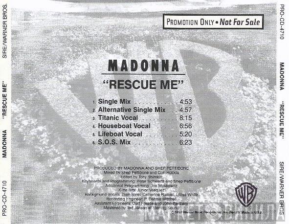  Madonna  - Rescue Me