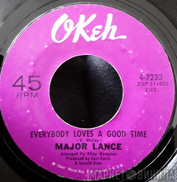  Major Lance  - I Just Can't Help It / Everybody Loves A Good Time