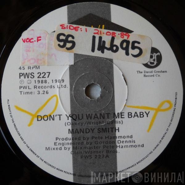  Mandy Smith  - Don't You Want Me Baby