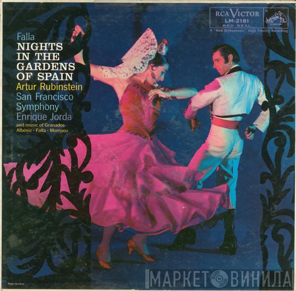 - Manuel De Falla , Arthur Rubinstein , The San Francisco Symphony Orchestra  Enrique Jordá  - Nights In The Gardens Of Spain