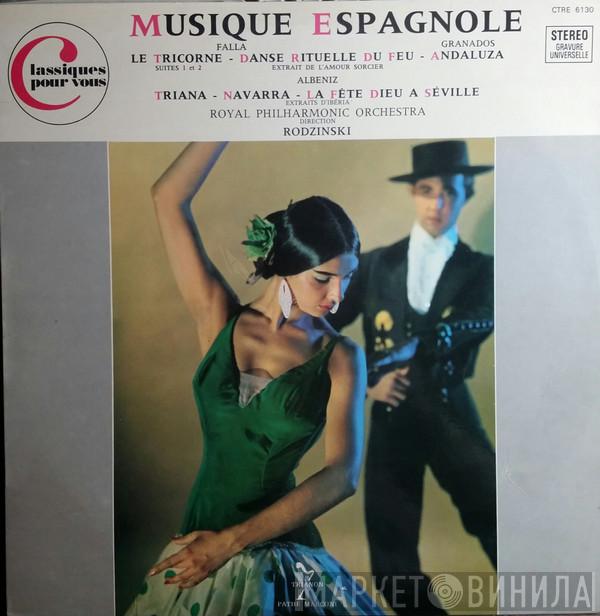 Manuel De Falla, Enrique Granados, Isaac Albéniz, Artur Rodzinski, The Royal Philharmonic Orchestra - Musique Espagnole  (Le Tricorne -  Suites 1 Et 2 - Danse Rituelle Du Feu -  Andaluza - Triana - Navarra - La Fête Dieu A Séville)