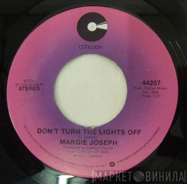 Margie Joseph - Don't Turn The Lights Off / All Cried Out