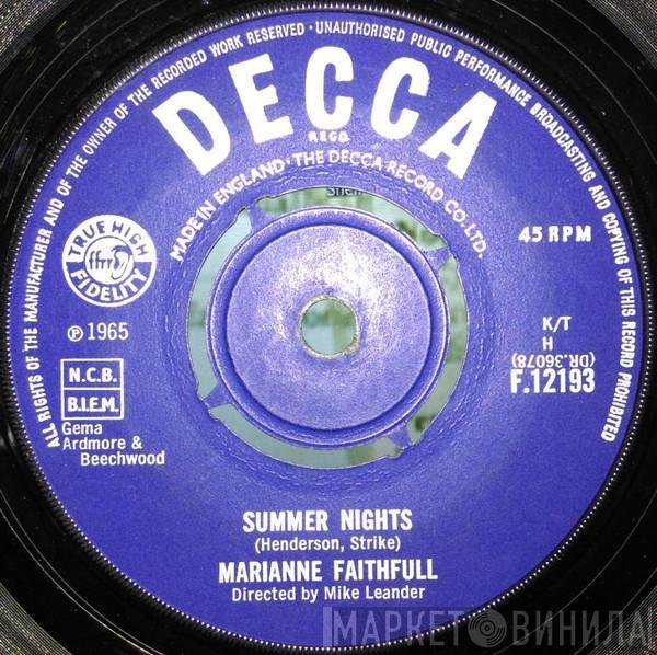  Marianne Faithfull  - Summer Nights