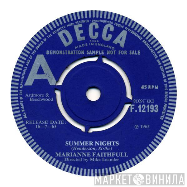  Marianne Faithfull  - Summer Nights