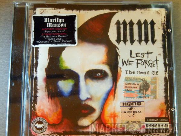  Marilyn Manson  - Lest We Forget - The Best Of