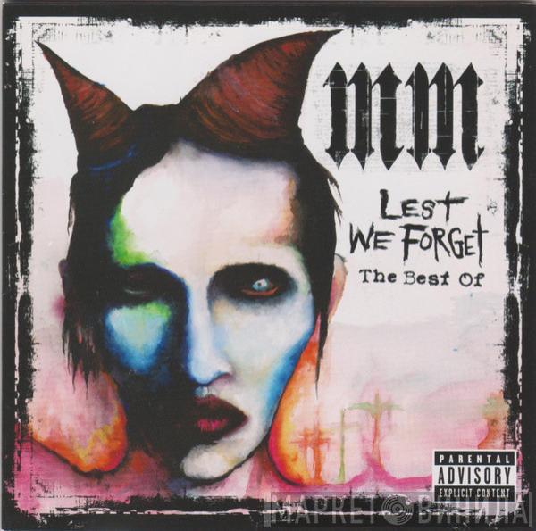  Marilyn Manson  - Lest We Forget - The Best Of