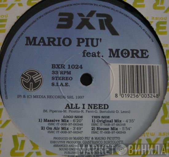 Mario Più, More  - All I Need