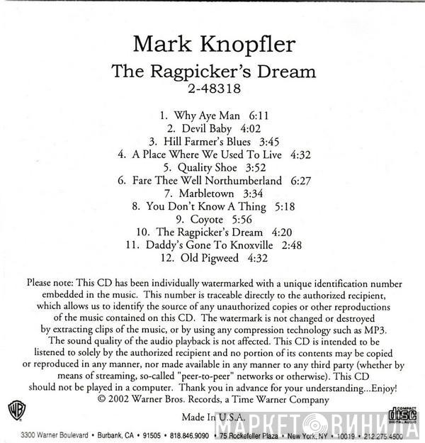  Mark Knopfler  - The Ragpicker's Dream