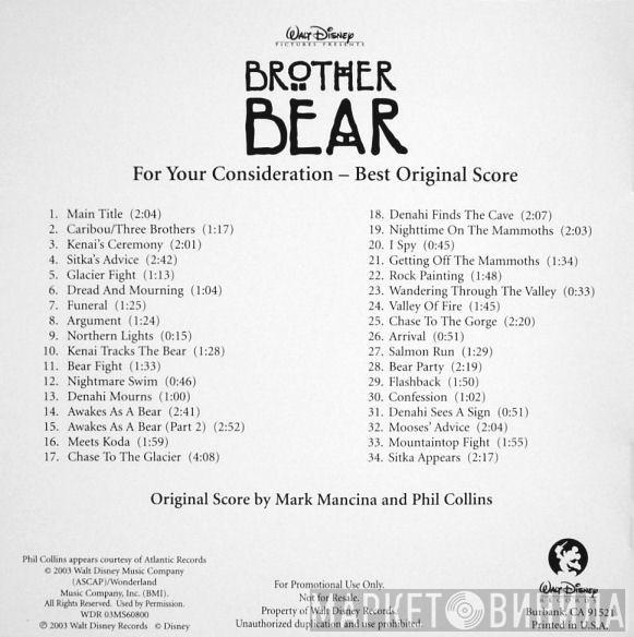 , Mark Mancina  Phil Collins  - Brother Bear (For Your Consideration – Best Original Score)