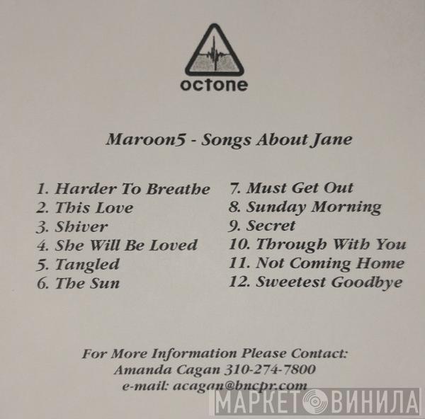  Maroon 5  - Songs About Jane