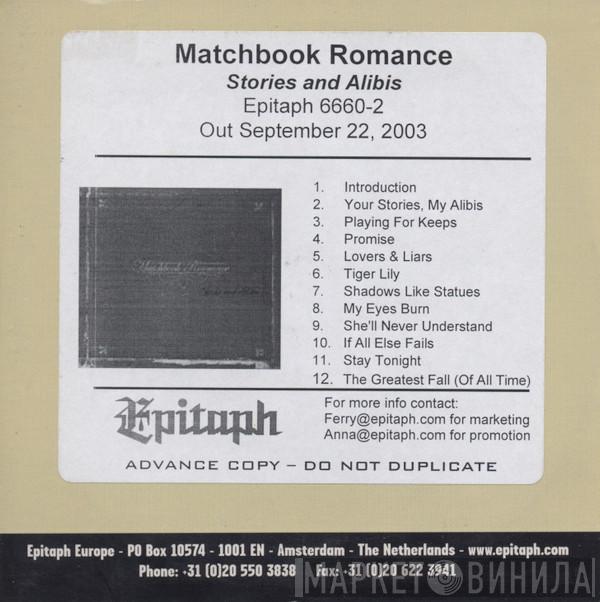 Matchbook Romance - Stories And Alibis