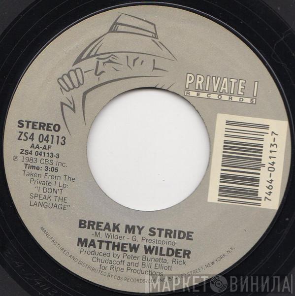 Matthew Wilder - Break My Stride