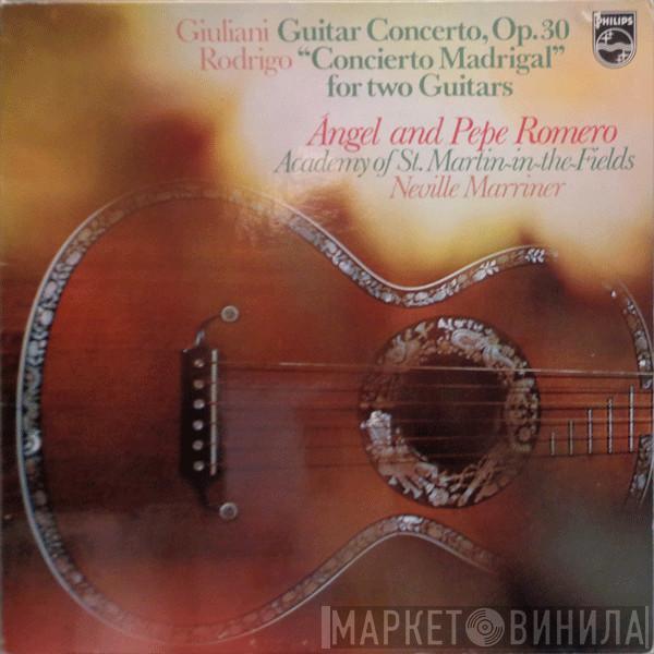 Mauro Giuliani , Joaquín Rodrigo, Angel Romero , Pepe Romero, The Academy Of St. Martin-in-the-Fields, Sir Neville Marriner - Guitar Concerto, Op.30 / "Concierto Madrigal" For Two Guitars