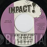 Max Romeo - Every Man Ought To Know / Every Dub Ought To Know
