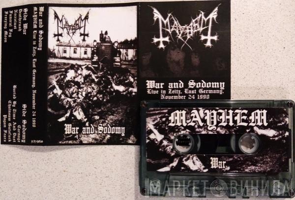  Mayhem  - War And Sodomy : Live In Zeit, East Germany, November 24th 1990