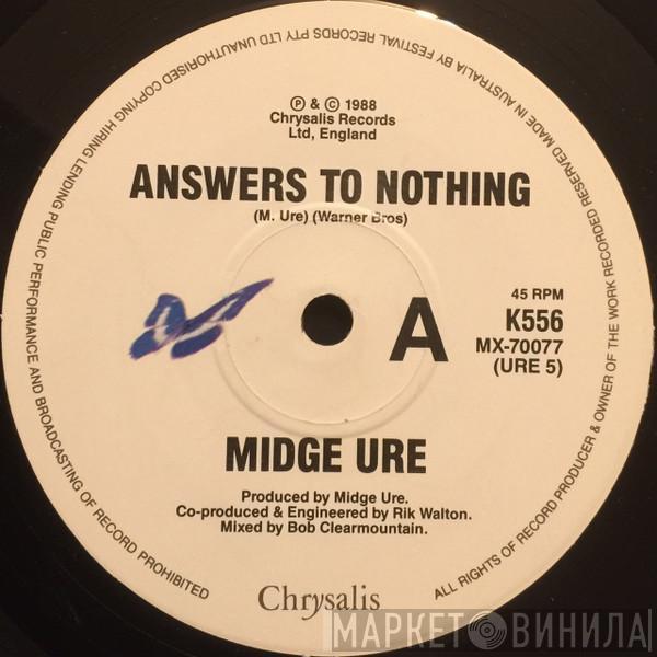  Midge Ure  - Answers To Nothing