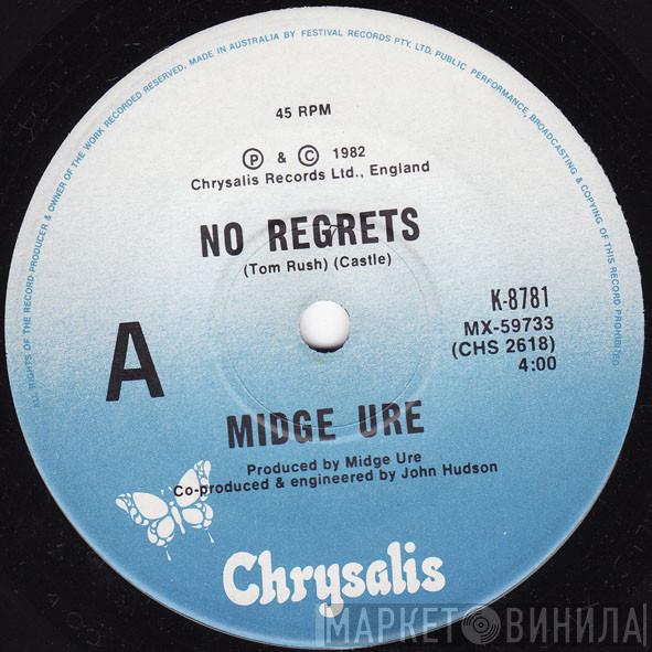  Midge Ure  - No Regrets