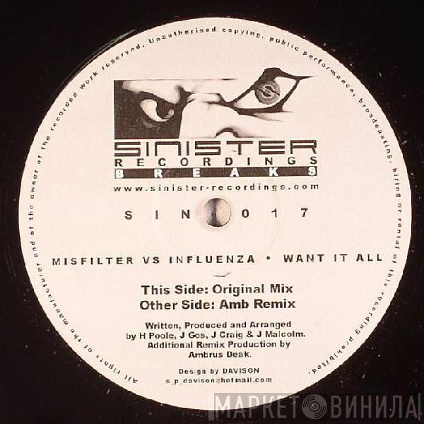 Misfilter, Influenza - Want It All