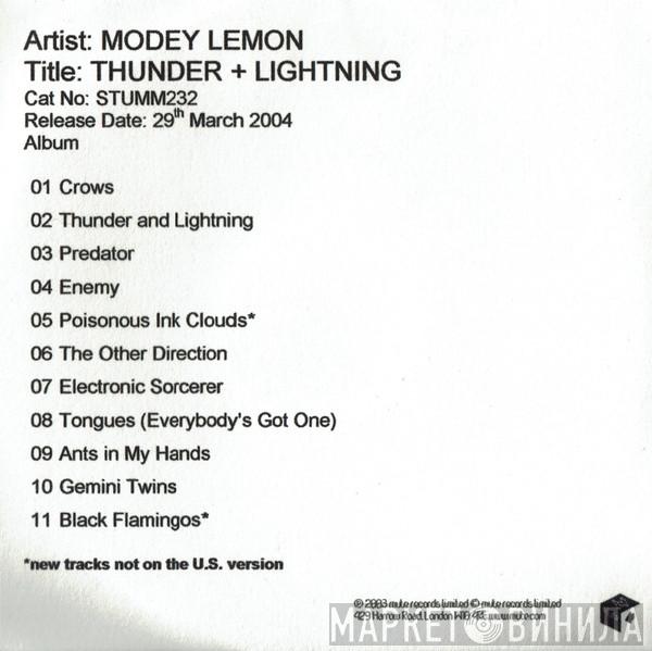 Modey Lemon - Thunder + Lightning